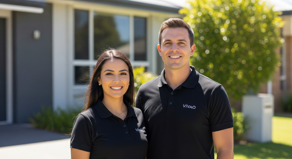 Asesor de Vivao explicando un plan a un cliente